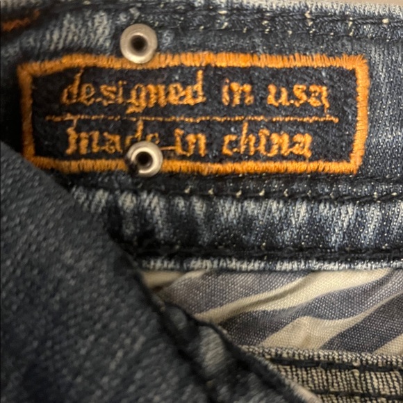 Rock Revival Women's Debbie Straight Embellishdd Jeans Sz 25 - Picture 6 of 15